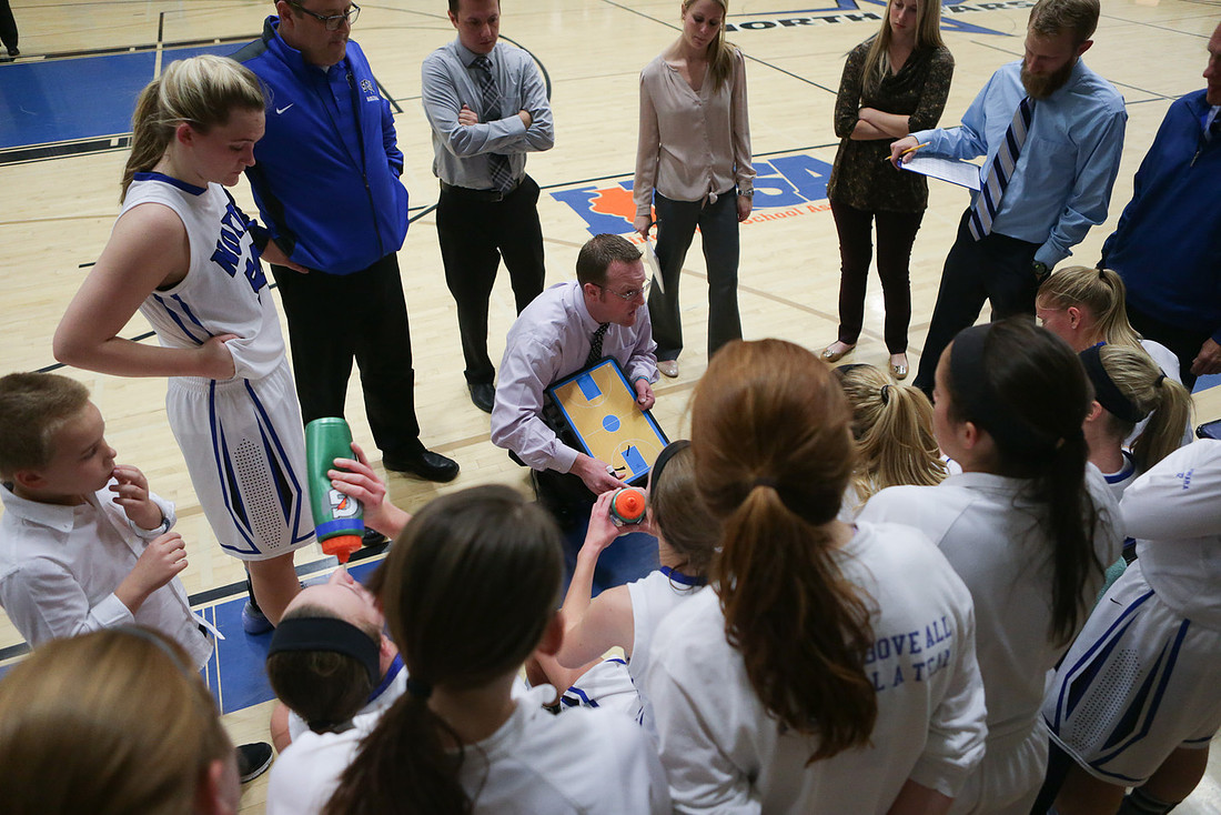 St. Charles North Girls Basketball Coach Sean Masoncup