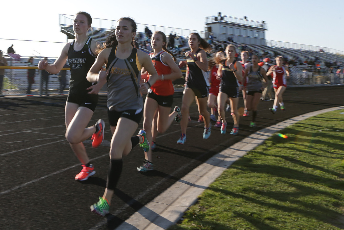 Girls Track and Field Meet at Neuqua Valley High School