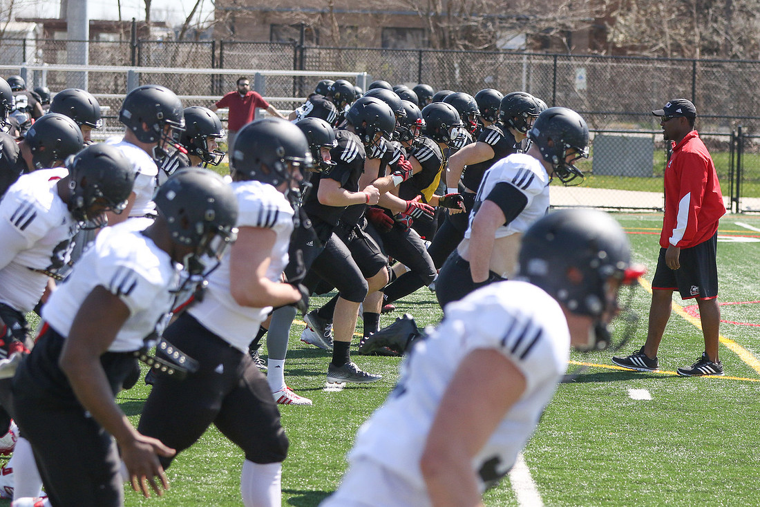 NIU FOOTBALL PRACTICE IN CHICAGO