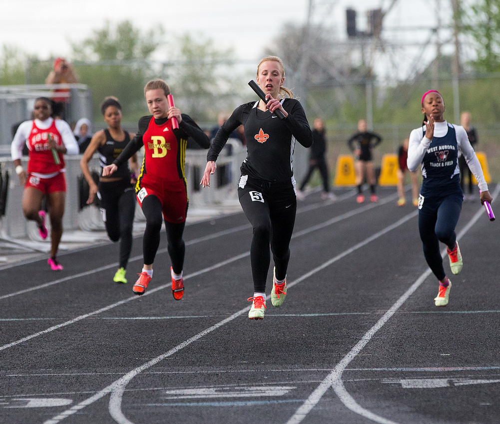 Girls Track and Field Meet at Metea Valley